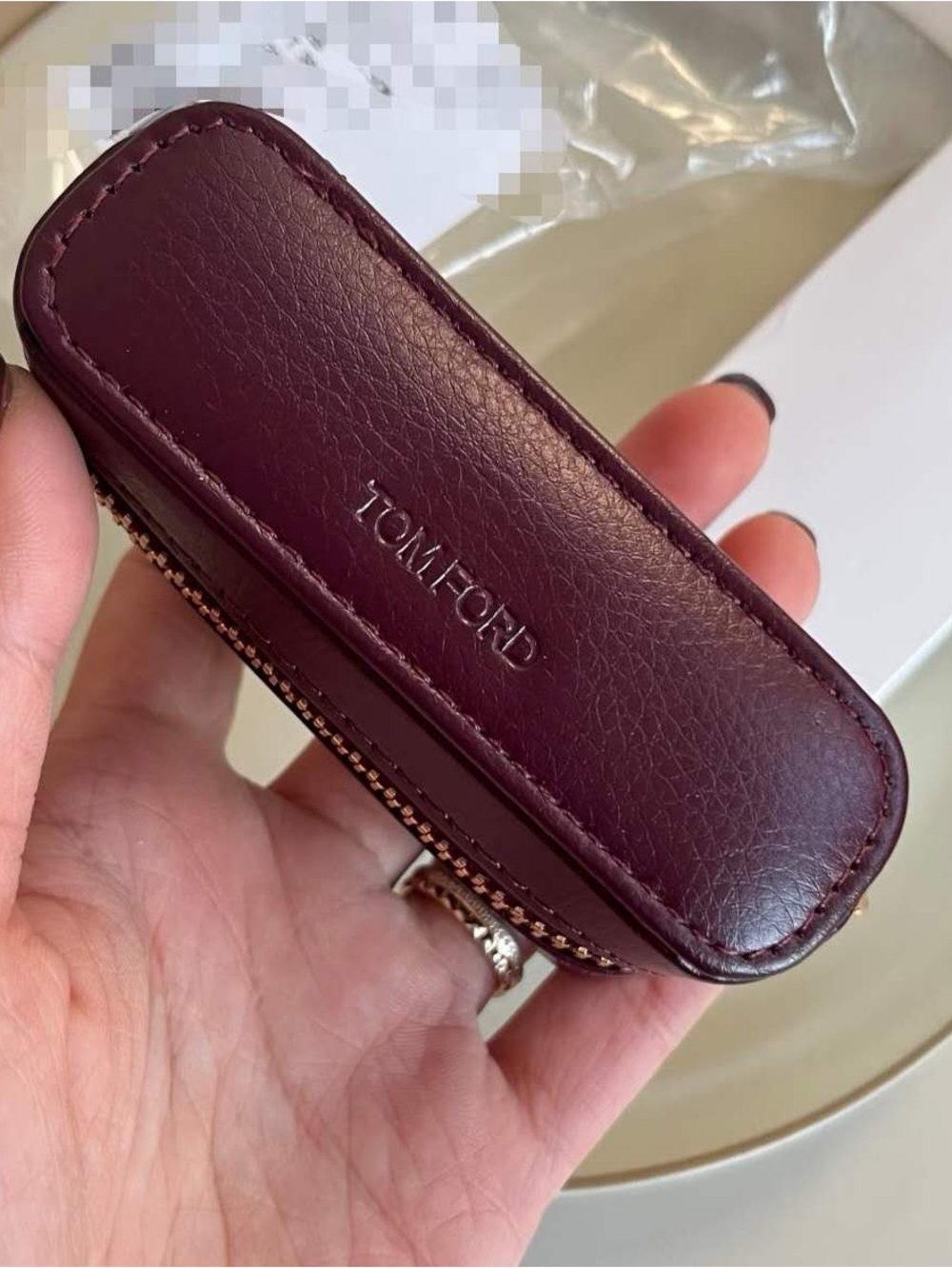 New Tom Ford Lipstick Case with Mirror and Chain